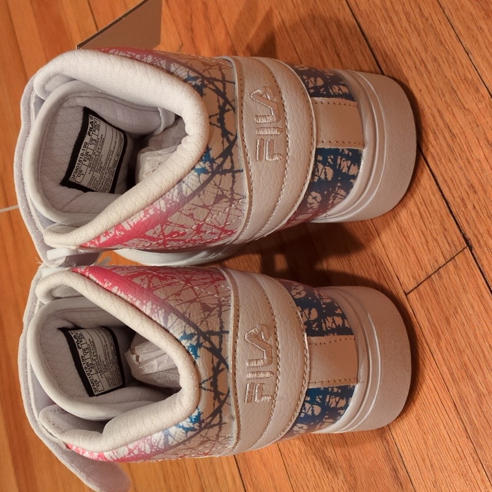 Fila Vulc 13 Chaos Fade High Top Sneakers Size 1 - Picture 4 of 8
